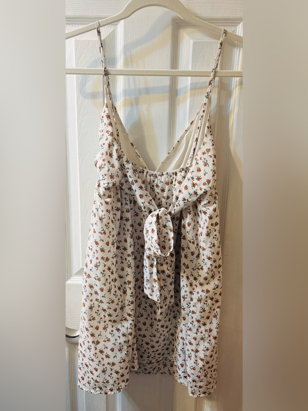 Princess Polly White Floral Empire-Waist Mini Dress - Picture 6 of 7